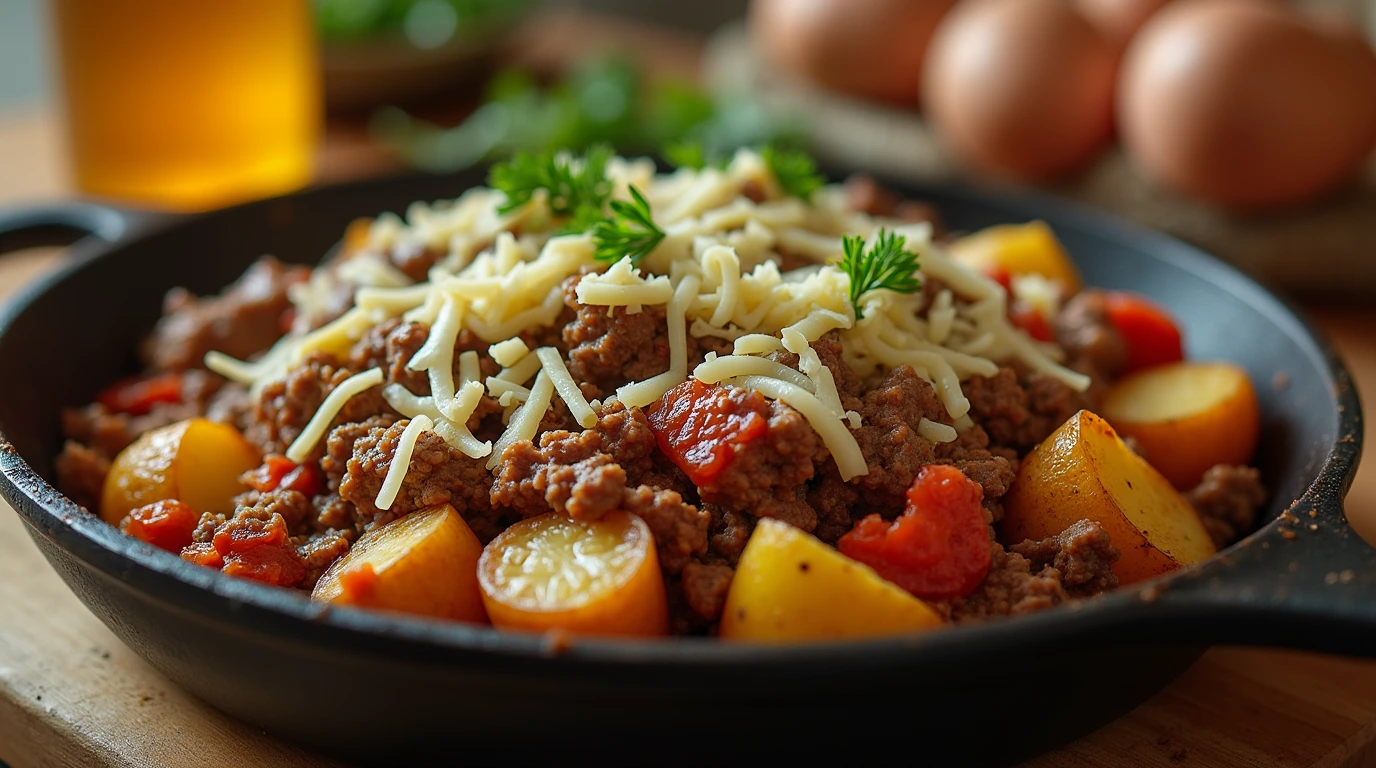 ground beef and potatoes