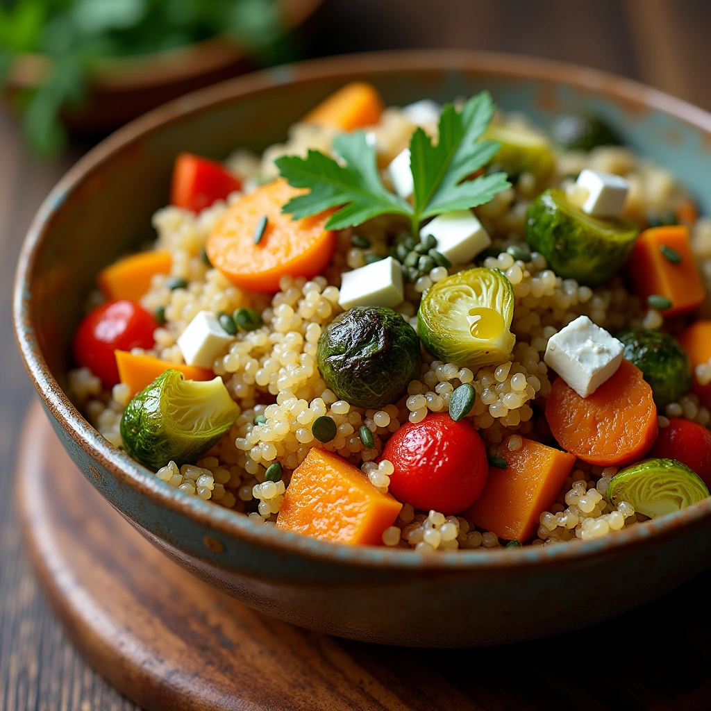 Quinoa Salad with Roasted Veggies