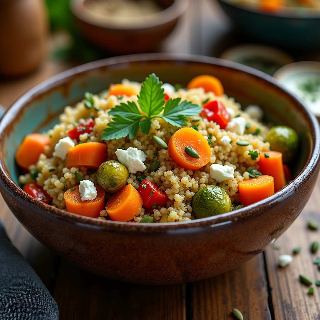 Quinoa Salad with Roasted Veggies