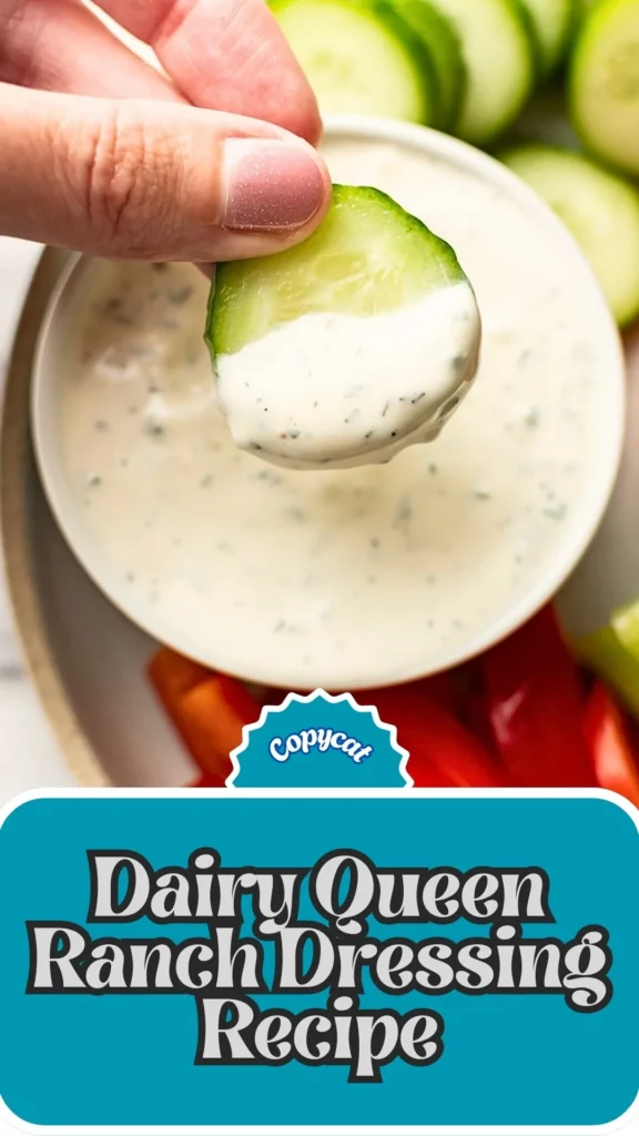 Copycat Dairy Queen Ranch Dressing Recipe