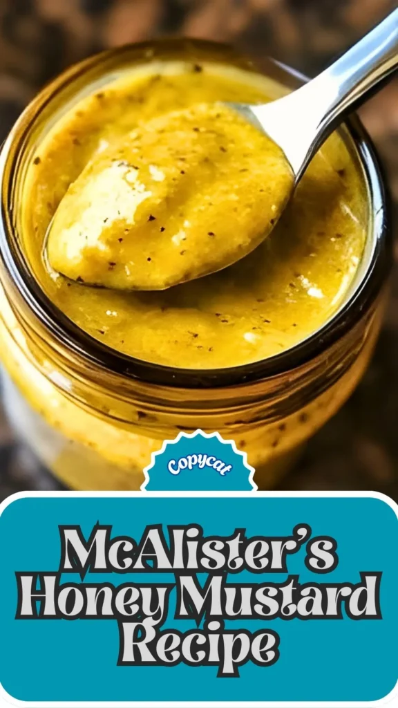 Copycat McAlister's Honey Mustard Recipe