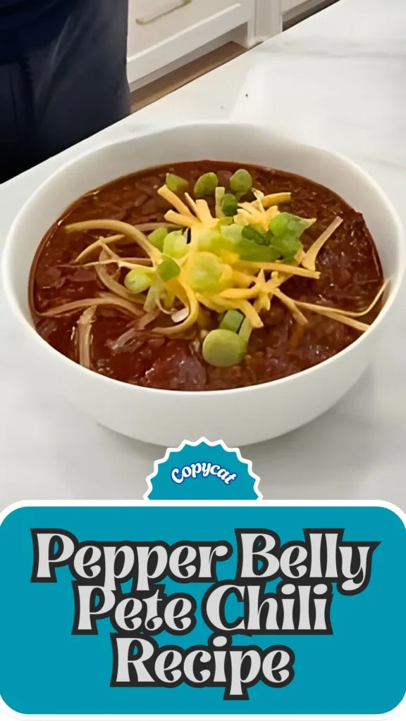 Copycat Pepper Belly Pete Chili Recipe