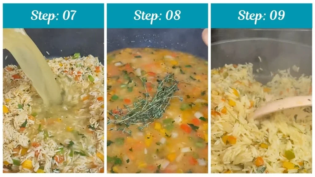 Preparing the Moe's Seasoned Rice