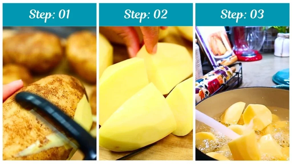 Step by Step Garlic Roasted Mashed Potatoes Recipe